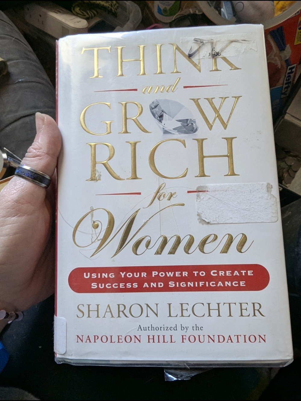Think and Grow Rich for Women by Sharon Lechter - White & Gold Cover